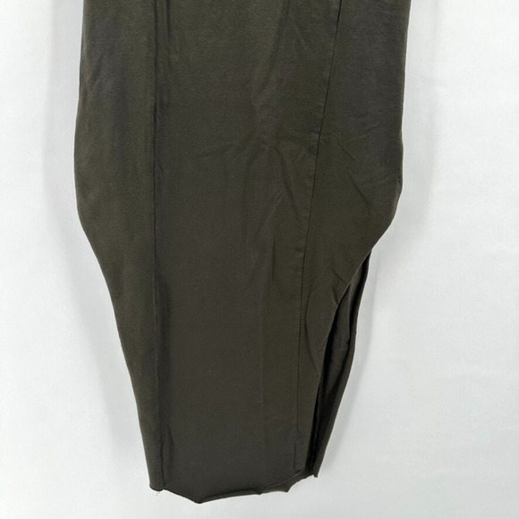 Psylo Festival Dress Womens 4 Lace Up Brown Midi Slits Rave Club Goth Ethical - Picture 7 of 10